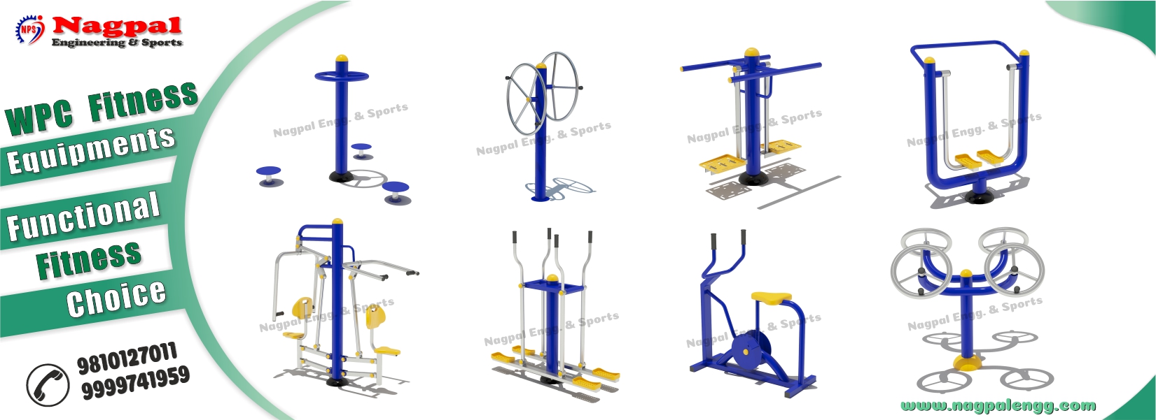 Fitness playground equipment